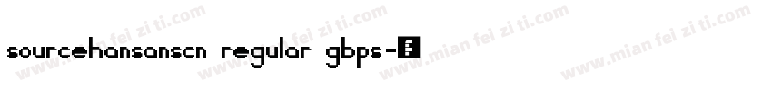 sourcehansanscn regular gbps字体转换